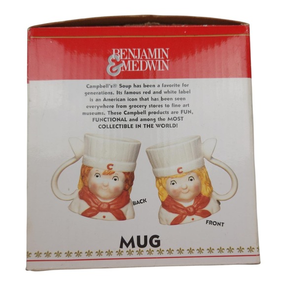 Vintage NIB 1998 Campbell Soup Mug Benjamin Medwin Collectible Chef - Picture 5 of 10